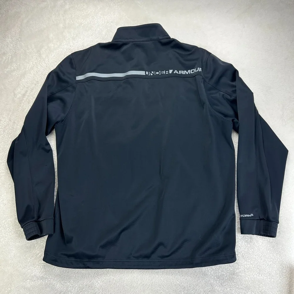 Under Armour ColdGear Storm2 Midlayer Half Zip Pullover Mens XL Navy 